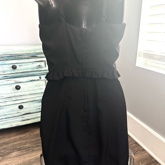 H&M Black Strappy Dress WITH POCKETS - Picture 3 of 9